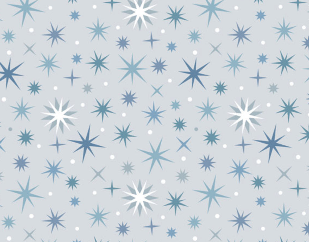 A Winter’s Moon Twinkling Stars light silver by Lewis and Irene