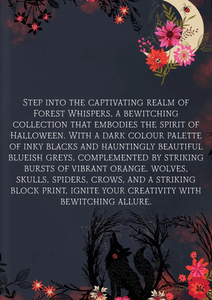 Forest whispers by Dashwood studios cotton fabric panel