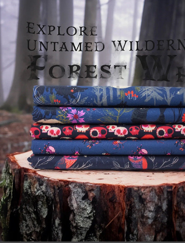 Forest whispers by Dashwood studios cotton fabric panel