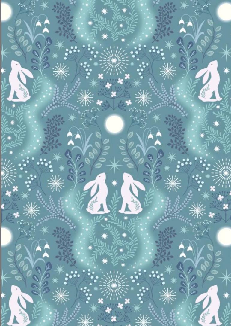 Lewis and Irene Winter’s Moon Hare fabric