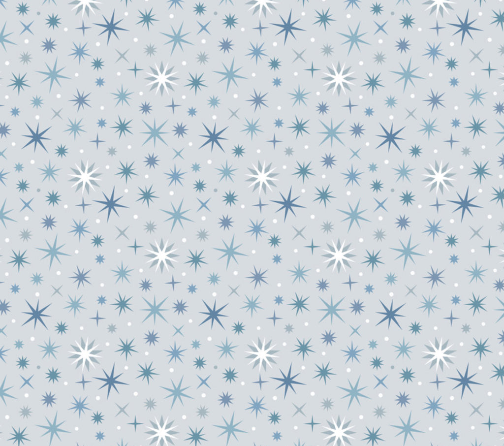 A Winter’s Moon Twinkling Stars light silver by Lewis and Irene