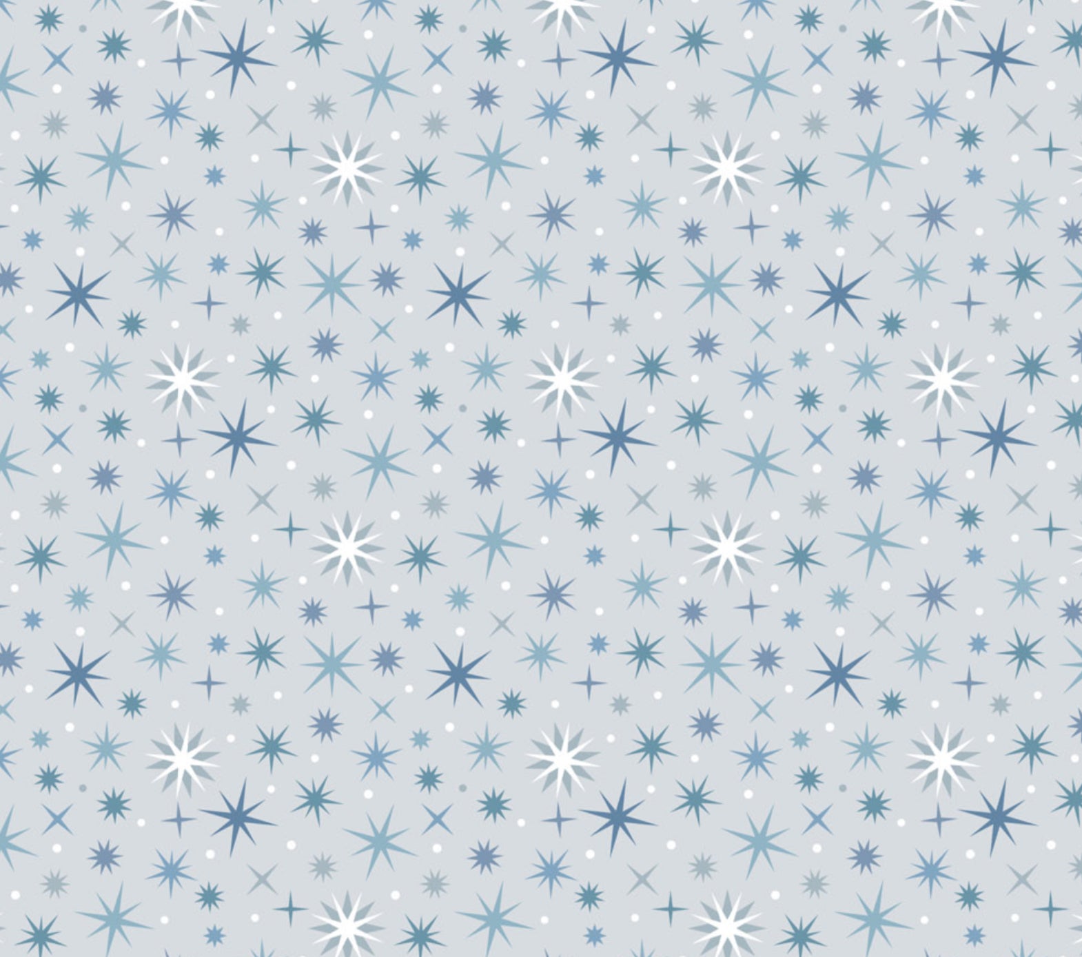 A Winter’s Moon Twinkling Stars light silver by Lewis and Irene