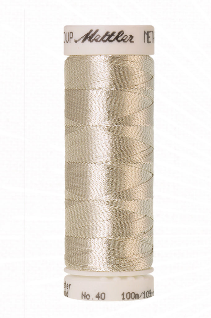 Mettler metallic thread Silver 2701