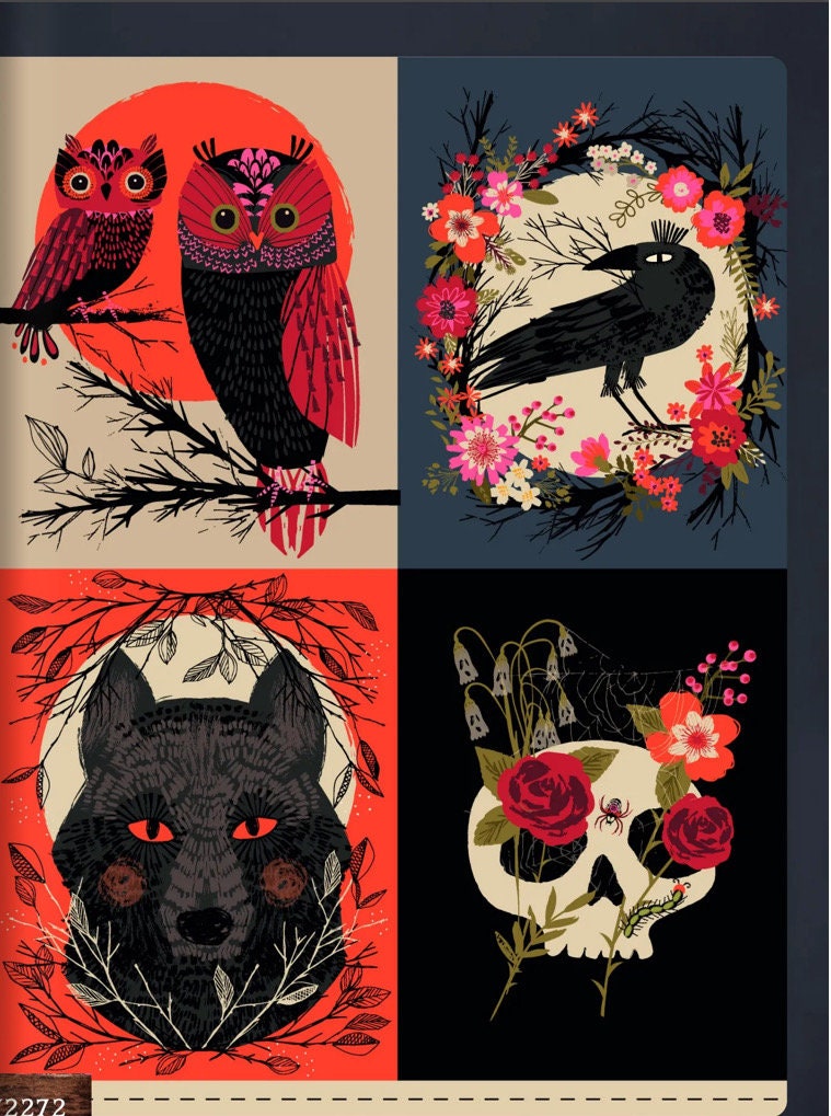 Forest whispers by Dashwood studios cotton fabric panel